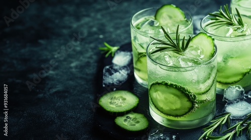 Refreshing Cucumber Rosemary Drink