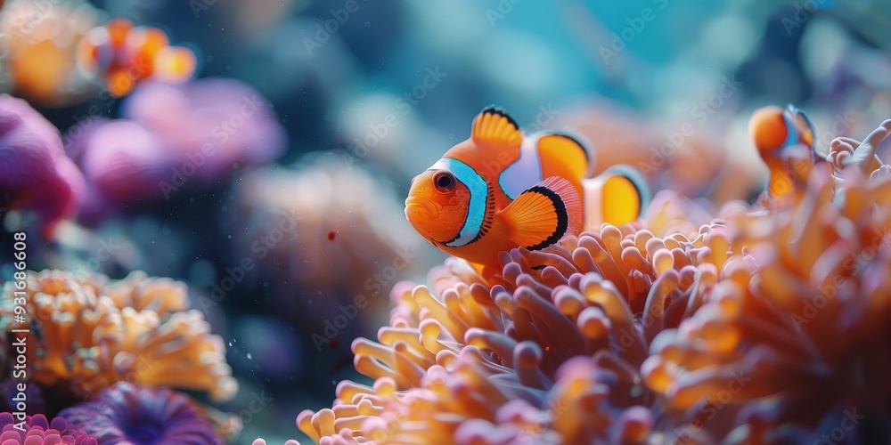 Clownfish in Coral Reef Clownfish in Coral Reef