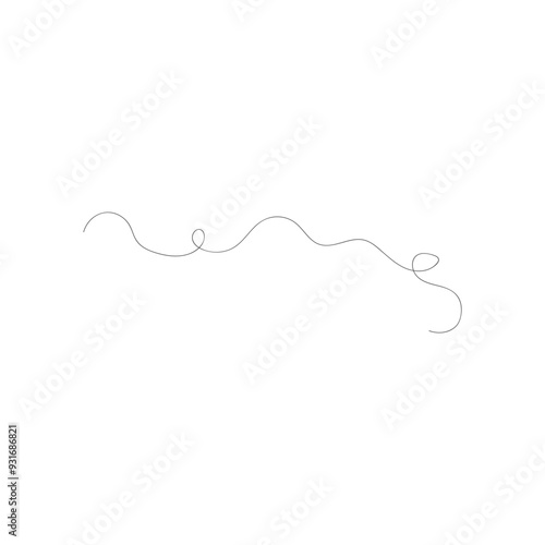 Squiggle, loopy doodle line