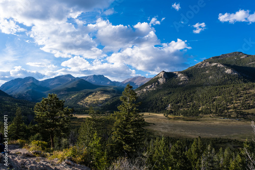 Mountain Range in Rocky Mountain National Park in Autumn
