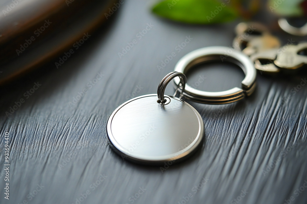 white blank round key chain mockup white blank round key chain mockup