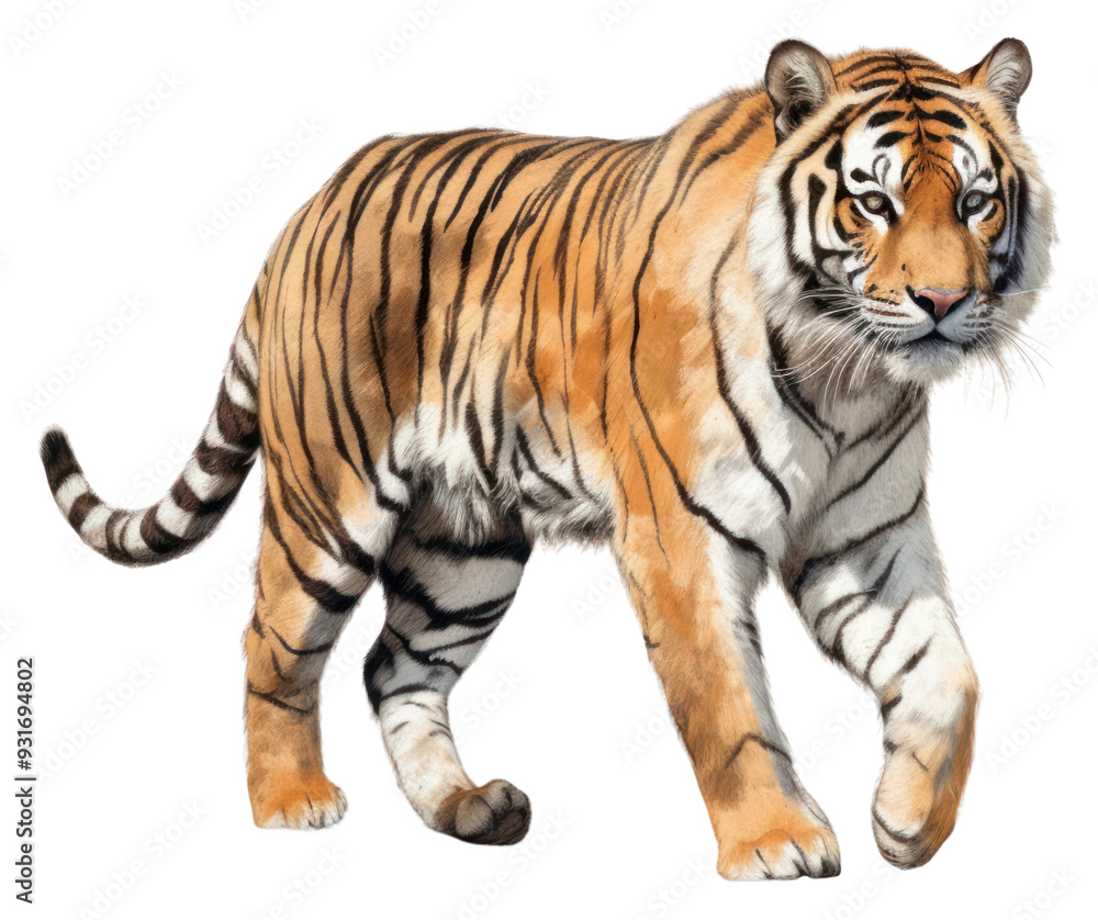Obraz premium PNG Wildlife animal mammal tiger.