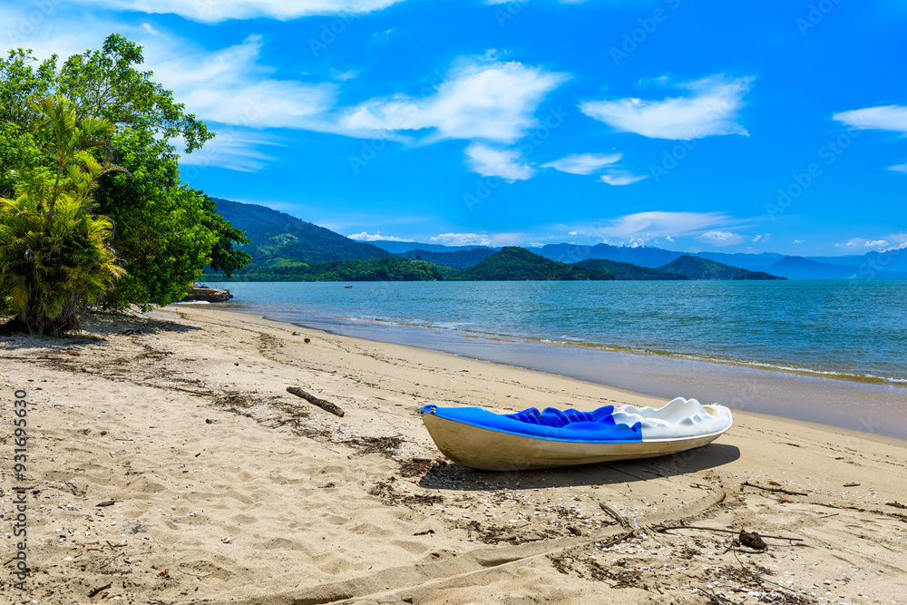 Jabaquara beach in Paraty, Rio de Janeiro, Brazil. Paraty is a preserved Portuguese colonial and Brazilian Imperial municipality Jabaquara beach in Paraty, Rio de Janeiro, Brazil. Paraty is a preserved Portuguese colonial and Brazilian Imperial municipality