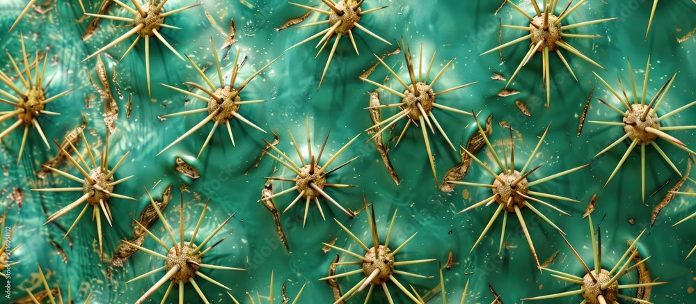 Spiny plant. with copy space image. Place for adding text or design Spiny plant. with copy space image. Place for adding text or design