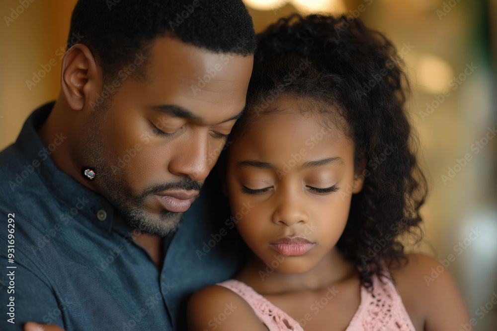 Obraz premium African American Family Unhappy