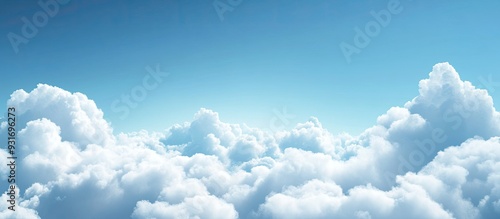 image of blue sky and white...