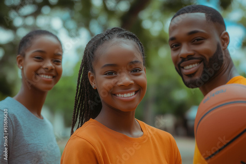 Happy African American Fami...