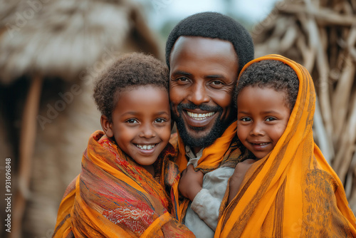 Happy Ethiopian Family