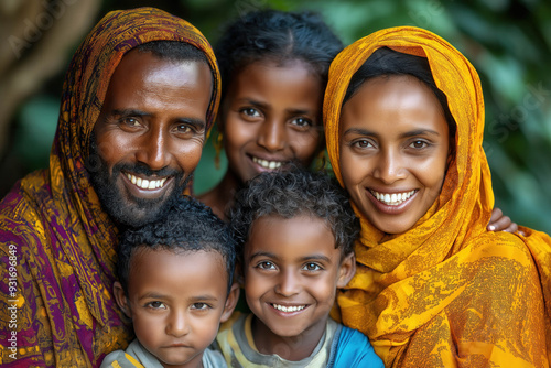Happy Ethiopian Family