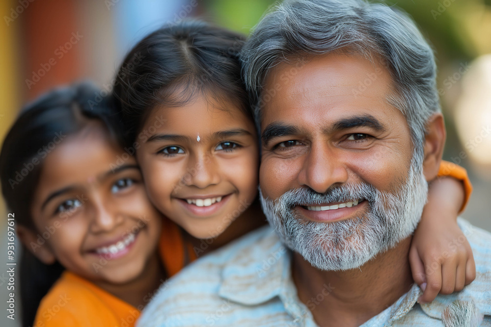 Happy Indian Family In Front Of House, Everyone Is Happy To See Him Happy Indian Family In Front Of House, Everyone Is Happy To See Him