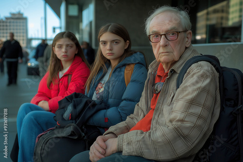 Homeless American Family