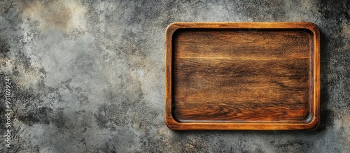 Top view of a wooden servin...