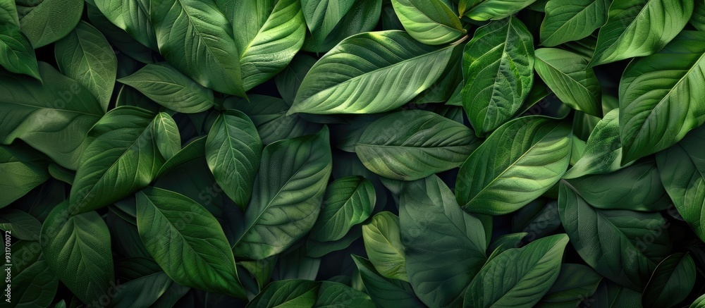 Green leaves texture background vibrant foliage nature theme tropical leaf. with copy space image. Place for adding text or design Green leaves texture background vibrant foliage nature theme tropical leaf. with copy space image. Place for adding text or design