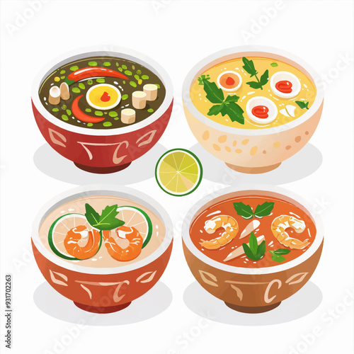 Clipart of Tom Yum Soup