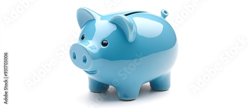 Blue piggy bank as a moneyb...