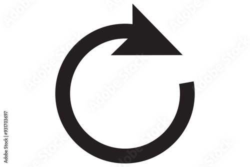 Free Download circle arrow icon set. circular arrow icon, refresh, reload arrow icon symbol sign, vector illustration - GFXLoad