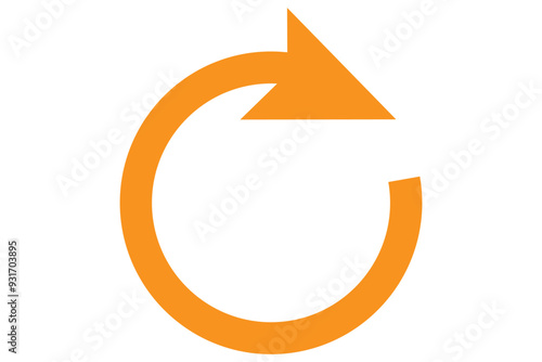 Circle arrow icon. Cycle, resumption , repeat concept. Vector illustration