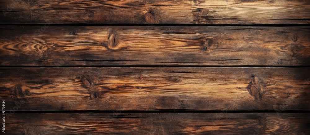 Naklejka premium Wooden boards featuring a lovely pattern An ideal background for designs and presentations. with copy space image. Place for adding text or design