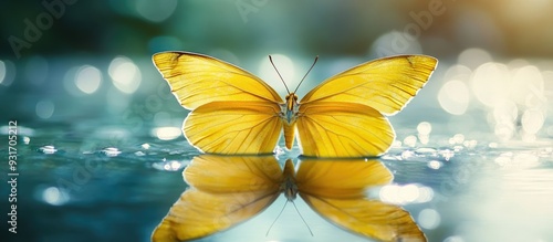 Close up of a yellow butter...