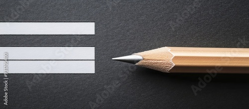 A sharpened pencil rests on...