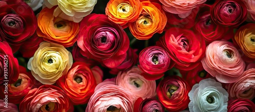 Ranunculus flower bouquet. ...