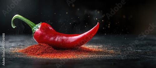 Fresh raw ripe red pepper w...
