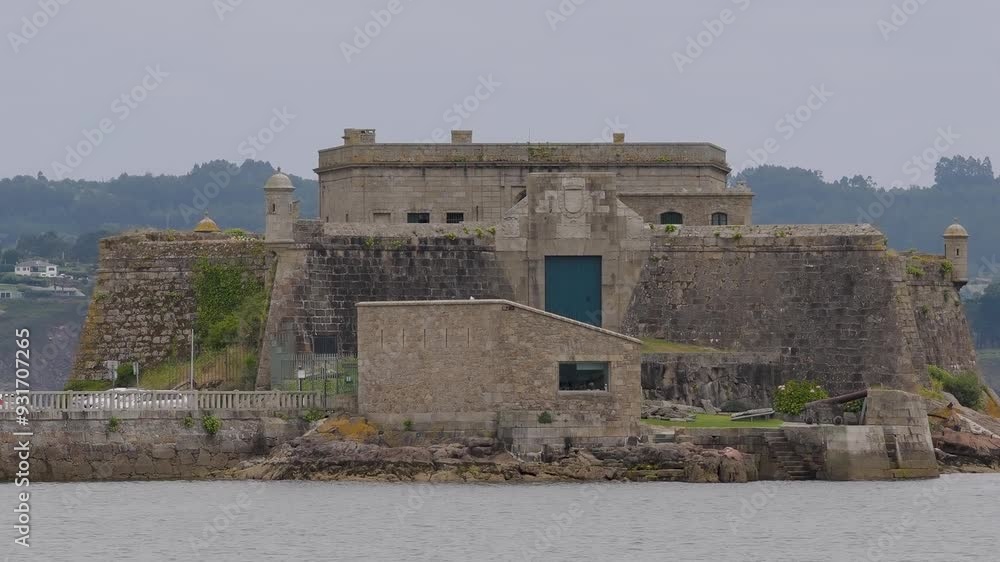 Castle of San Anton . Ancient fortress and prison. A Coruña, Galicia, Spain Castle of San Anton . Ancient fortress and prison. A Coruña, Galicia, Spain