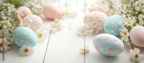 Close up of vibrant Easter ...