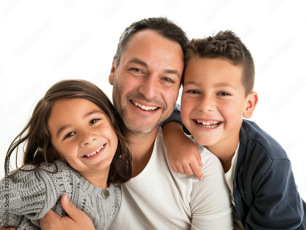 Family father mother son daughter kid studio photo white background Family father mother son daughter kid studio photo white background