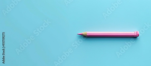 Pink pencil on a simple bab...