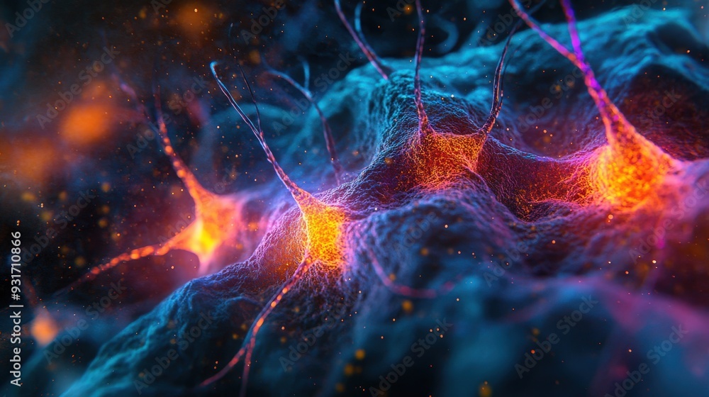 Shared Neuron Neurons connect and share signals in a dynamic and intricate network ...
