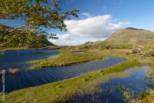 Landscape with lake and mountains 4