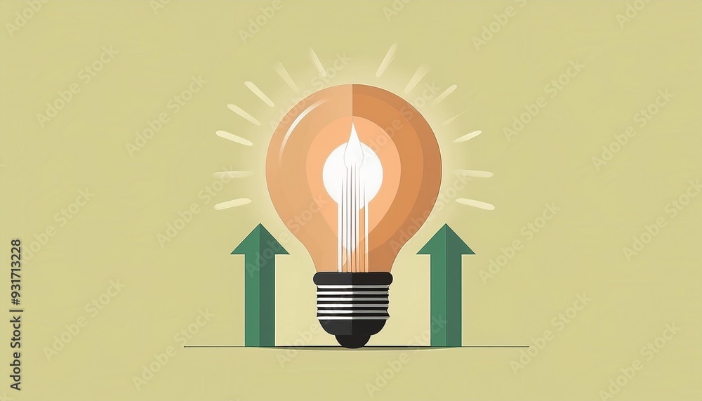 Light bulb concept representing innovation and ideas, featuring a bright bulb icon with energy and creativity elements Light bulb concept representing innovation and ideas, featuring a bright bulb icon with energy and creativity elements
