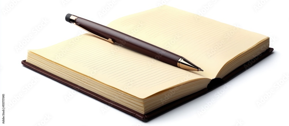 diary set against a white background. with copy space image. Place for adding text or design diary set against a white background. with copy space image. Place for adding text or design