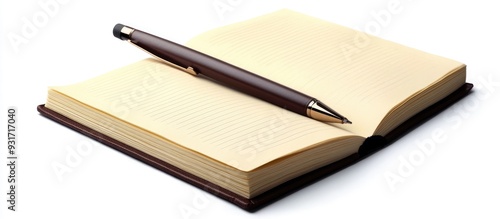 diary set against a white b...