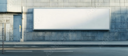 Large empty billboard on a ...