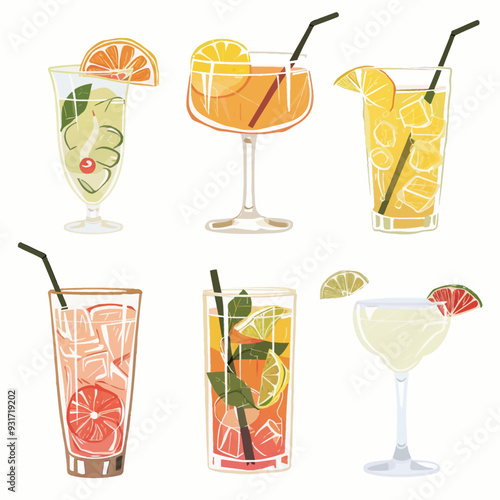 Vector Cocktail simple and minimal