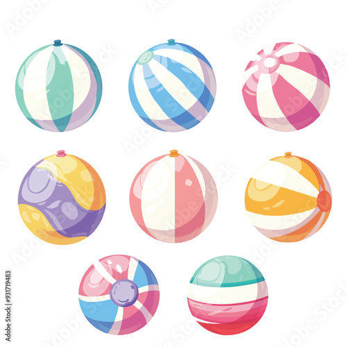 Vector Beach Ball simple and minim