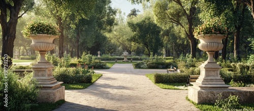 Charming park in a classic ...