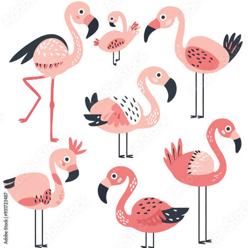 Vector Flamingo simple and minimal