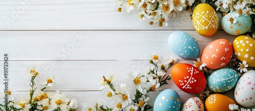Close up of vibrant Easter ...