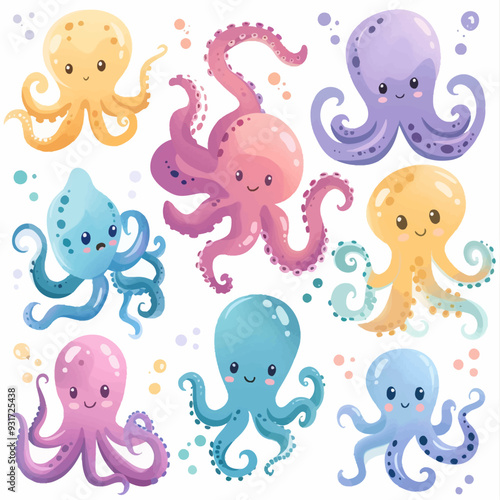 Vector Hydra simple and minimalist