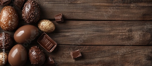 chocolate Easter eggs and t...