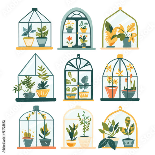 Vector Greenhouse simple and minim