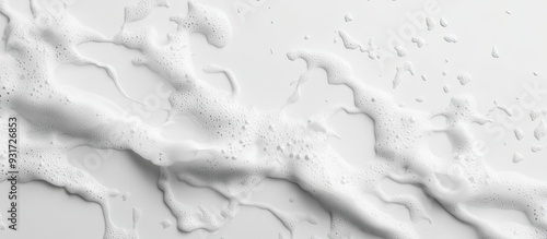 White foam background. with...