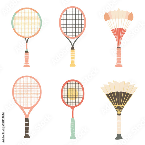 Vector Badminton simple and minima