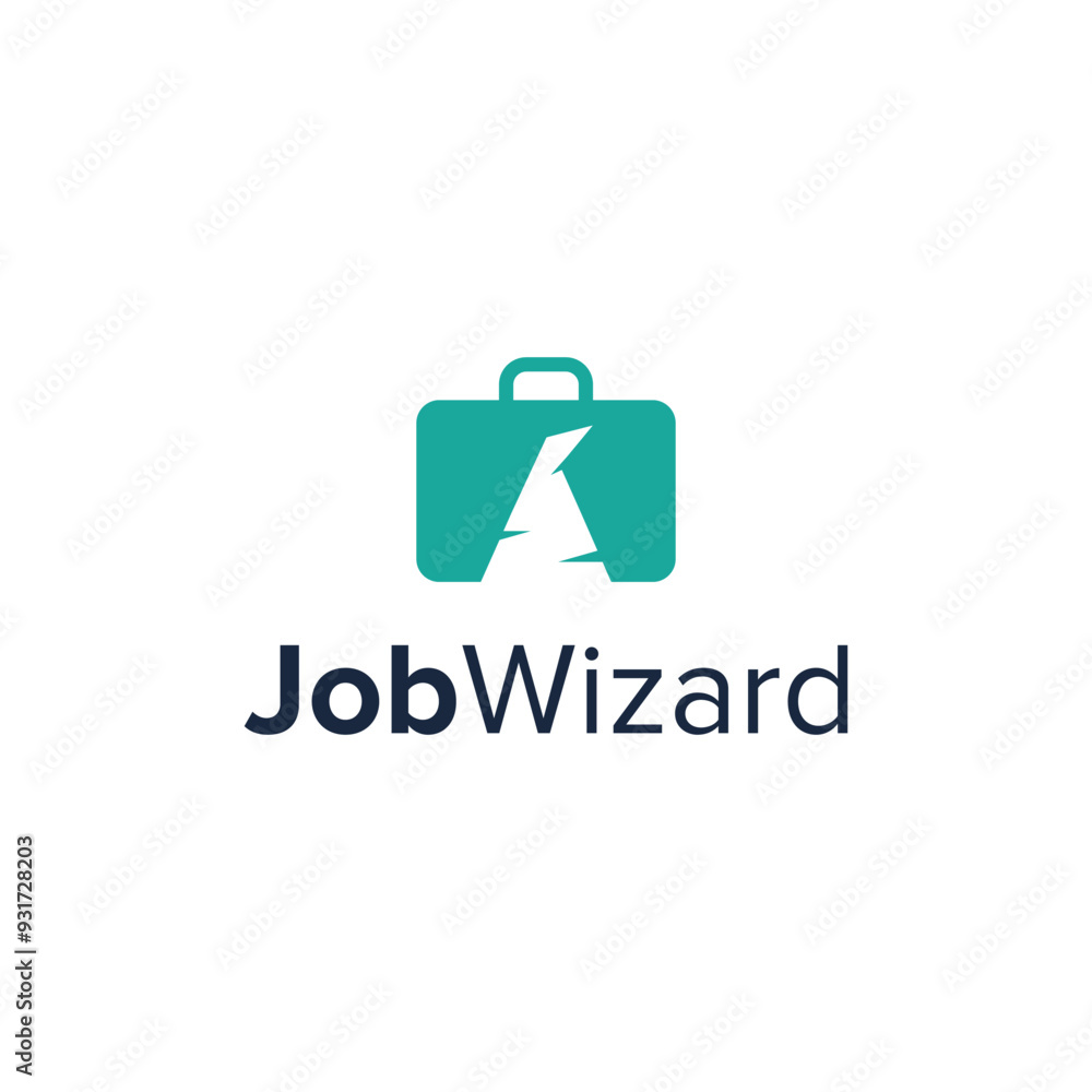 job wizard simple sleek creative geometric modern logo design job wizard simple sleek creative geometric modern logo design