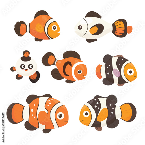 Vector Clownfish simple and minima