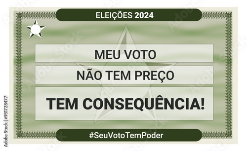 título de eleitor brasileiro, eleições 2024, voto consciente, título de eleitor