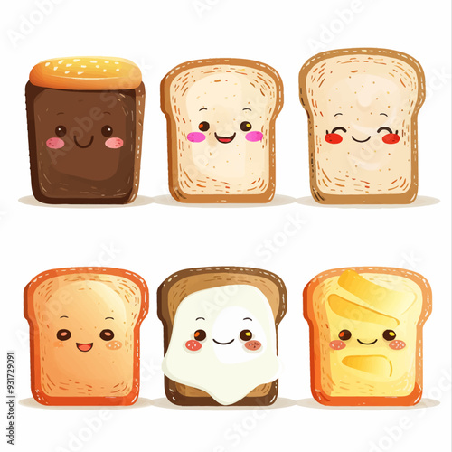 Vector Toast simple and minimalist